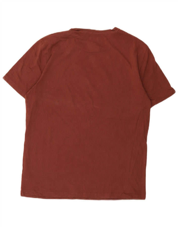 Ανδρικό T-Shirt All Saints Top μεγάλο καφέ βαμβακερό