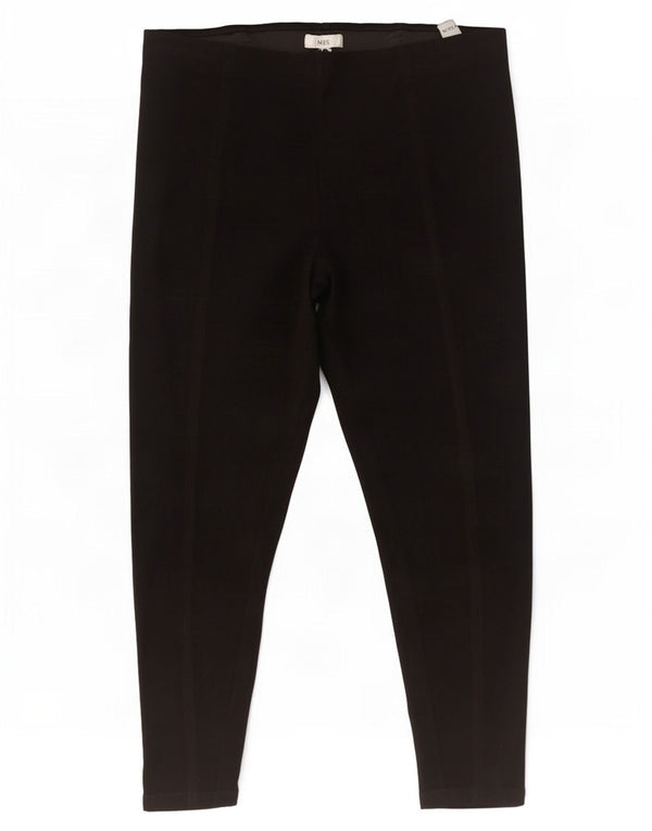 Marks & Spencer Γυναικείο Slim Cropped Παντελόνι UK 20 2XL W36 L26 Black