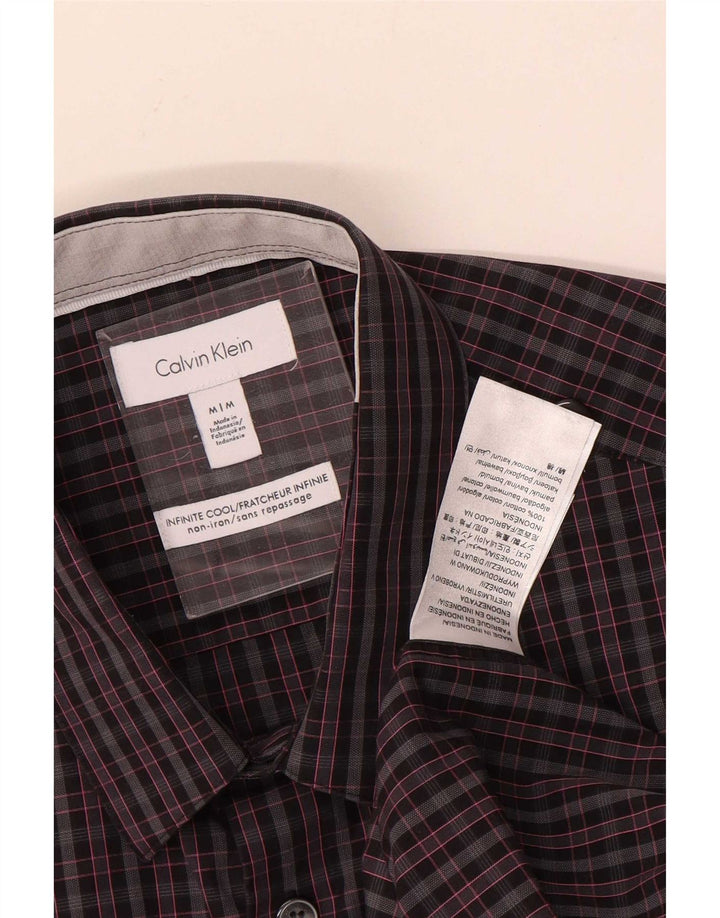 Ανδρικό πουκάμισο Calvin Klein, μεσαίο γκρι βαμβακερό