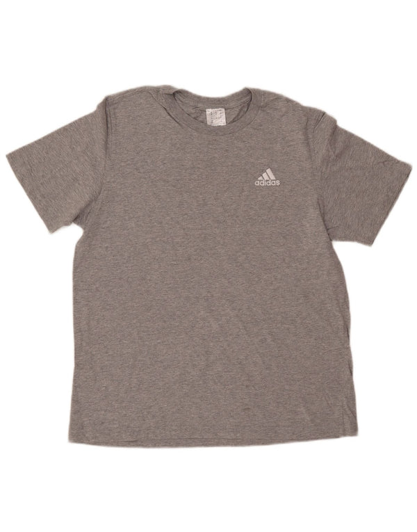 Ανδρικό T-Shirt ADIDAS Top Μεσαίο γκρι βαμβακερό