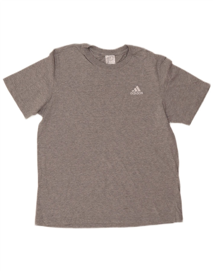 Ανδρικό T-Shirt ADIDAS Top Μεσαίο γκρι βαμβακερό