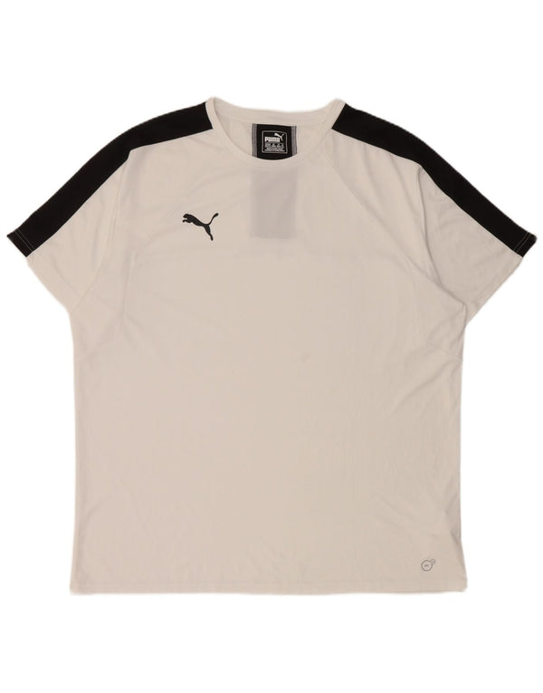 Ανδρικό T-Shirt PUMA Top 2XL Λευκό Πολυεστέρας