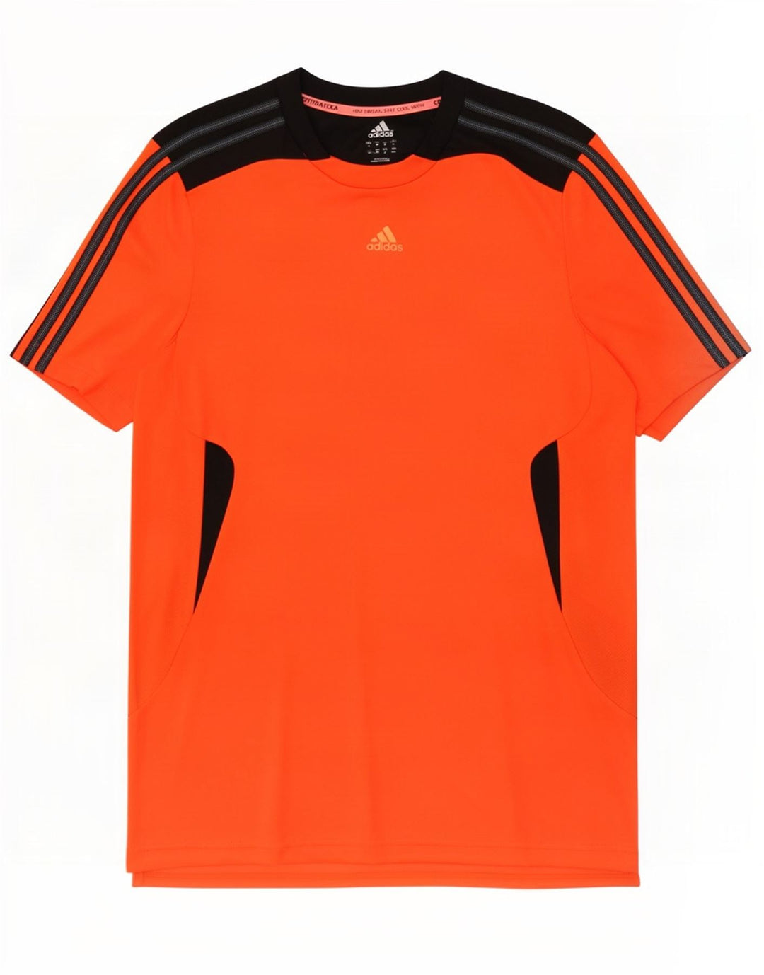 Ανδρικό T-Shirt Adidas Climacool Top Medium Orange Colourblock Polyester
