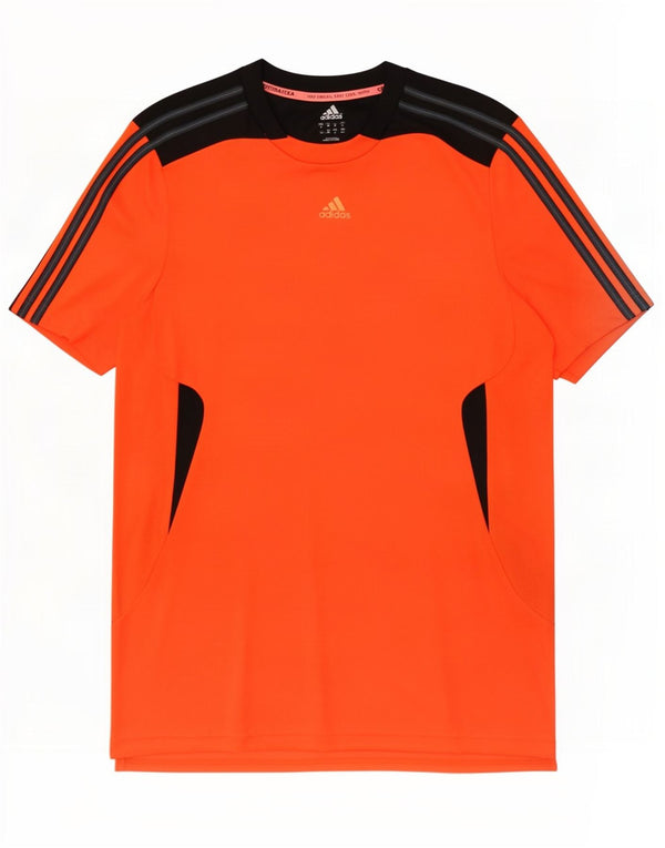 Ανδρικό T-Shirt Adidas Climacool Top Medium Orange Colourblock Polyester