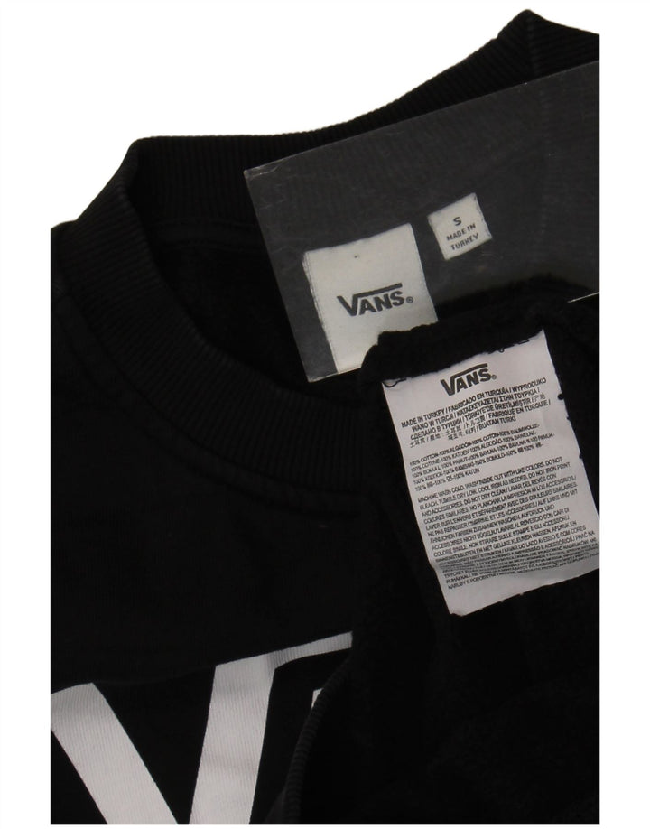 Vans Γυναικείο Φούτερ γραφικό Jumper UK 10 Small Black Cotton