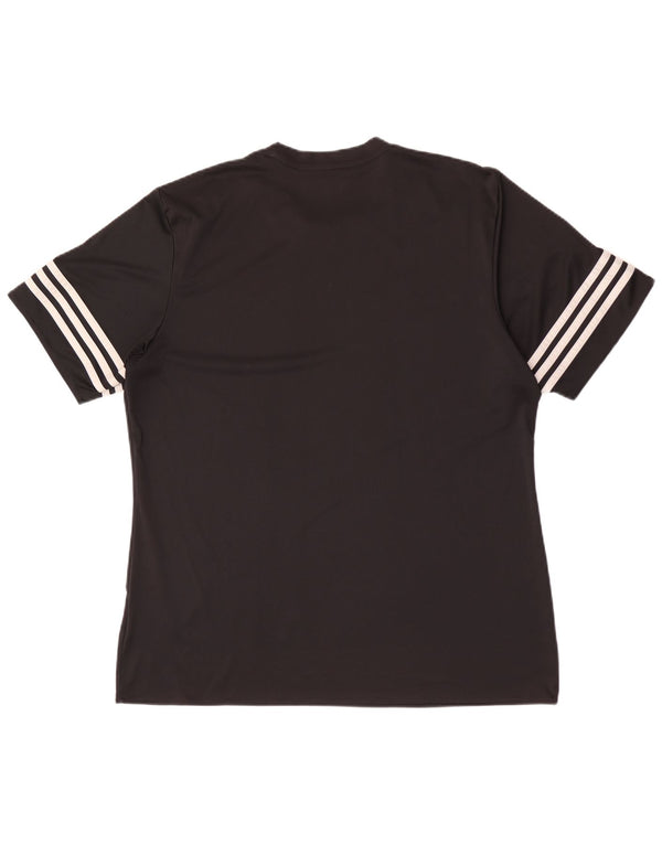 Adidas Ανδρικό T-Shirt Climalite Top Large Μαύρο Πολυεστέρας