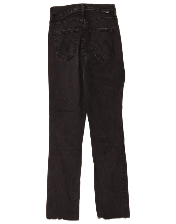 Mother Γυναικείο Slim Jeans W25 L27 Μαύρο βαμβακερό