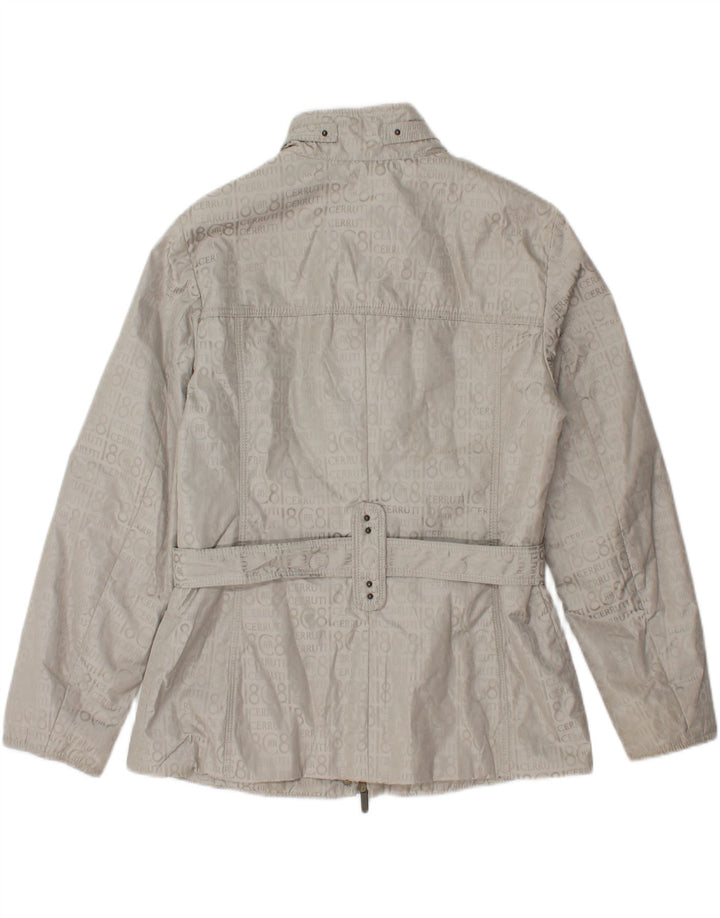 CERRUTI 1881 Womens Graphic Bomber Jacket IT 48 XL Grey Polyester Vintage Cerruti 1881 and Second-Hand Cerruti 1881 from Messina Hembry 