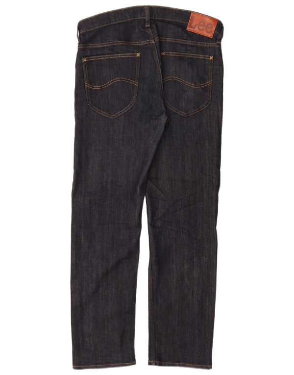 Lee Mens Straight Jeans W32 L30 Navy Blue Cotton