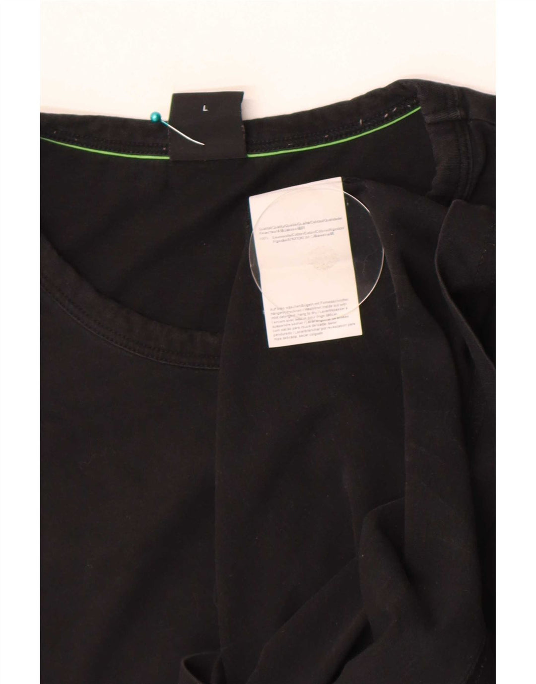 Ανδρικό T-Shirt Hugo Boss Top μεγάλο μαύρο βαμβακερό