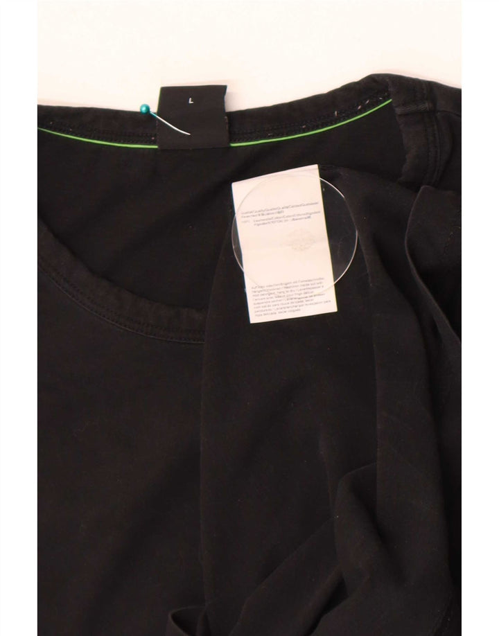 Ανδρικό T-Shirt Hugo Boss Top μεγάλο μαύρο βαμβακερό