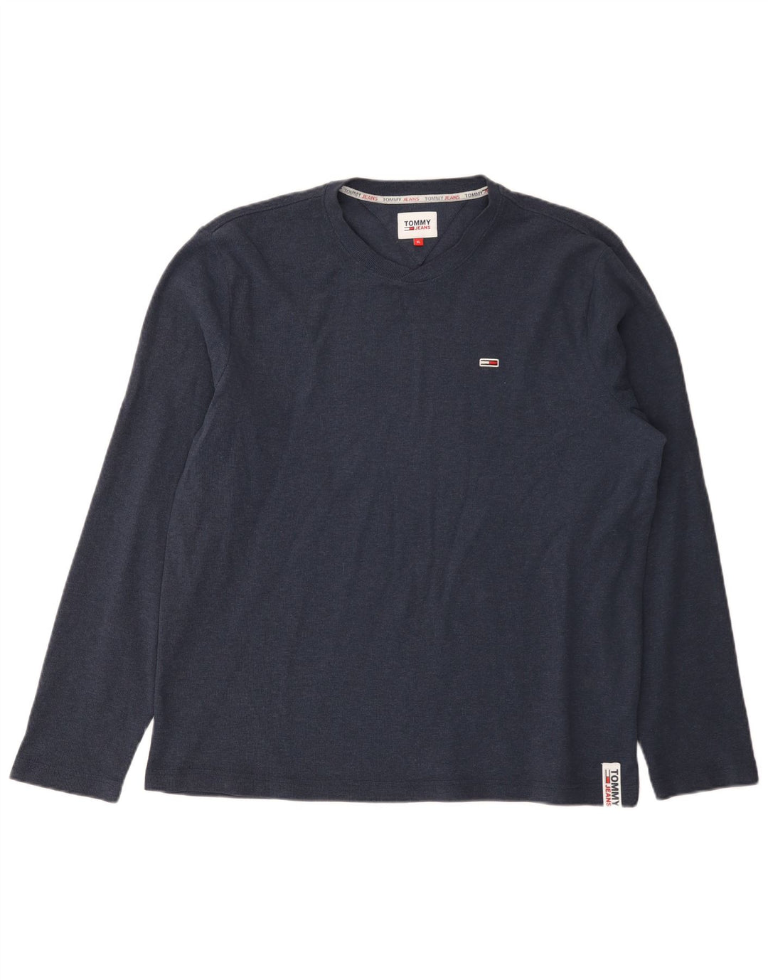 Tommy Hilfiger Ανδρικό τοπ μακρυμάνικο XL Navy Blue Cotton