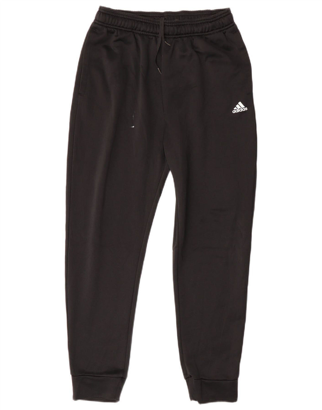 Adidas Boys Tracksuit Trousers Joggers 12-13 Years Black Polyester