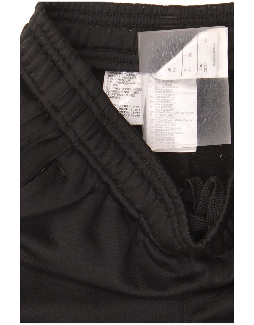 Ανδρική φόρμα φόρμας γραφικών Adidas παντελόνι XS μαύρο πολυεστέρα