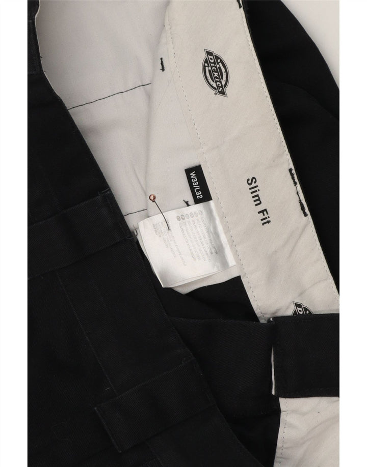 Ανδρικό παντελόνι Chino Dickies Slim Fit W33 L32 Μαύρο πολυεστέρα