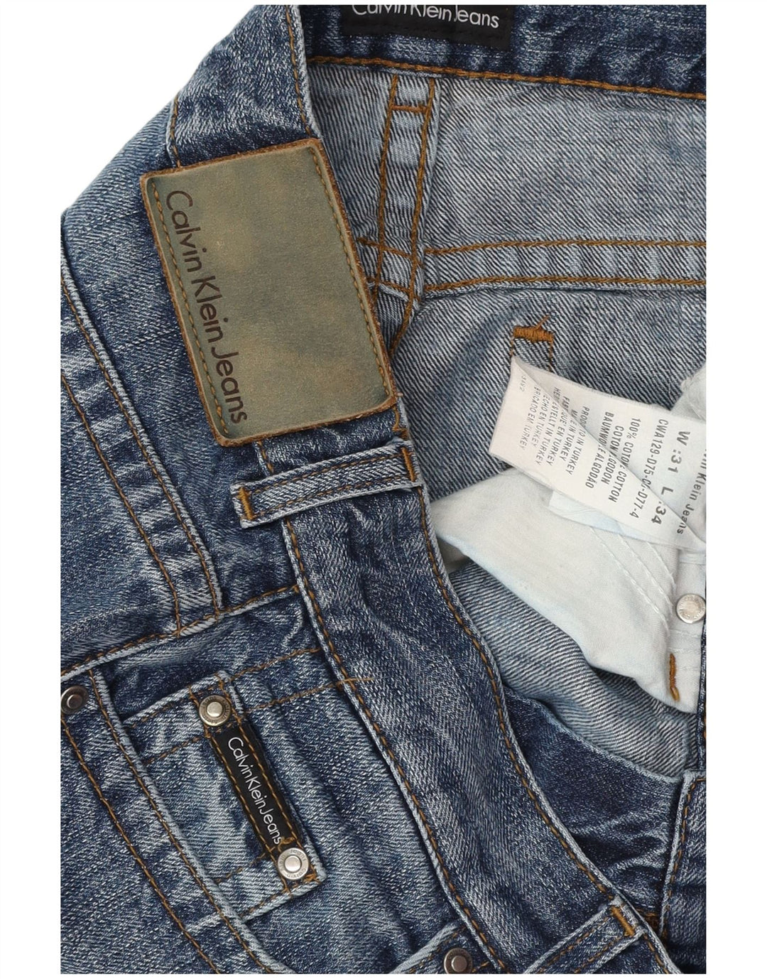 Calvin Klein Γυναικεία Bootcut Jeans W31 L30 Blue Cotton