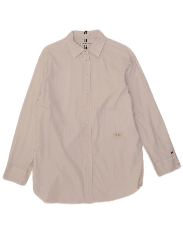 Tommy Hilfiger Γυναικείο Πουκάμισο US 8 Μεσαίο λευκό βαμβακερό