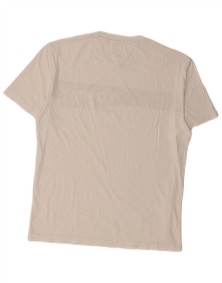 Ανδρικό γραφικό μπλουζάκι TOMMY HILFIGER Top Small White Colourblock