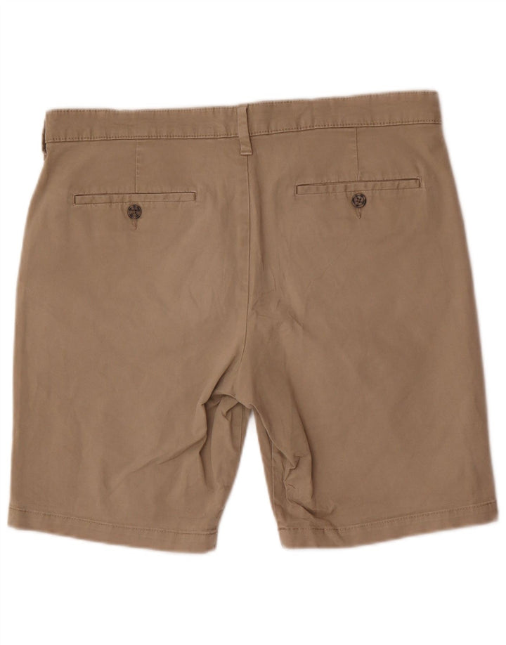 Ανδρικό σορτς Chino Marks & Spencer W34 μεγάλο καφέ βαμβακερό