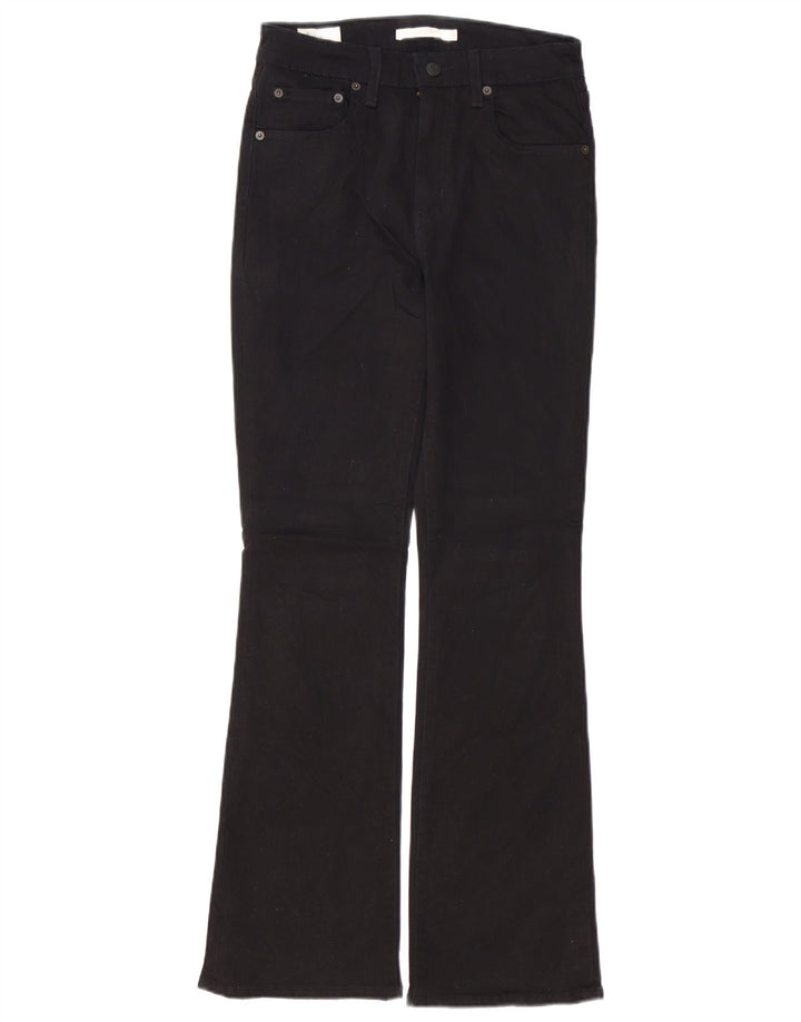 LEVI'S Γυναικείο 725 ψηλό μποτάκι τζιν W28 L30 μαύρο βαμβακερό