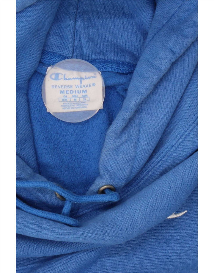 Champion Mens Hoodie Jumper Μεσαίο Μπλε Βαμβακερό