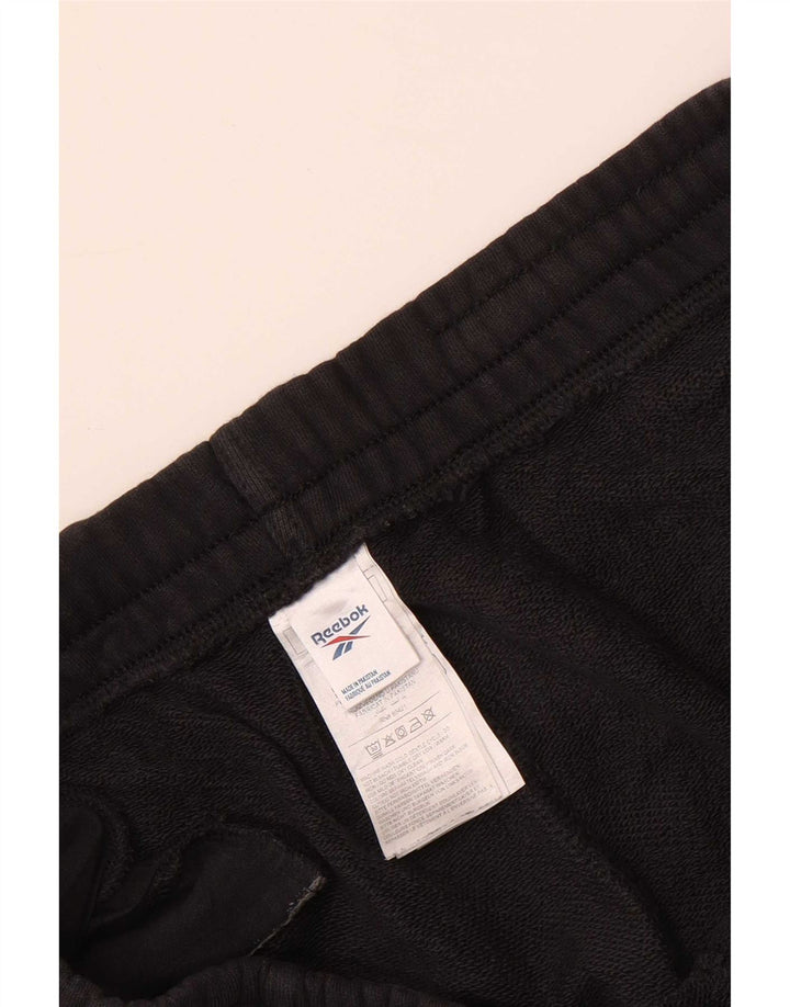 Ανδρική φόρμα Reebok Παντελόνι Joggers Μεγάλο Μαύρο Βαμβακερό