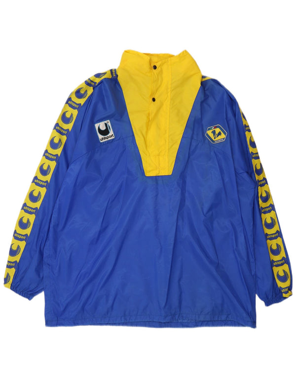 Uhlsport Mens Hellas Verona FC 1993 Hooded Rain Jacket UK 42 XL Blue