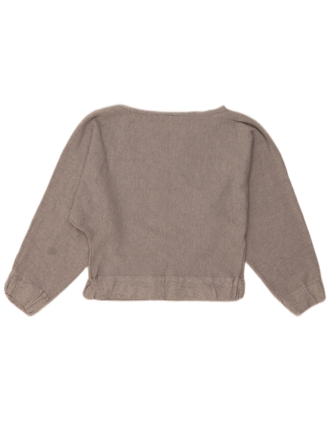 Zara Γυναικεία φούτερ Crop Jumper UK 14 Medium Grey Viscose