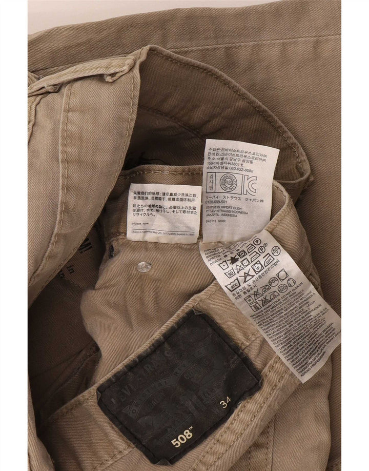 Ανδρικό τζιν σορτς Levi's 508 W34 μεγάλο μπεζ βαμβακερό