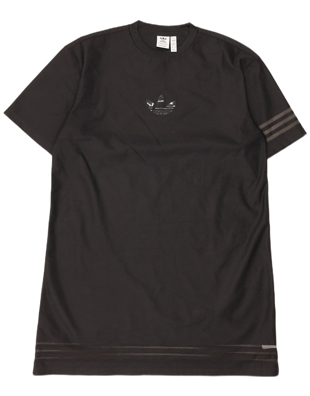 Adidas Γυναικείο T-Shirt Φόρεμα EU 34 XS Μαύρο Πολυεστέρας