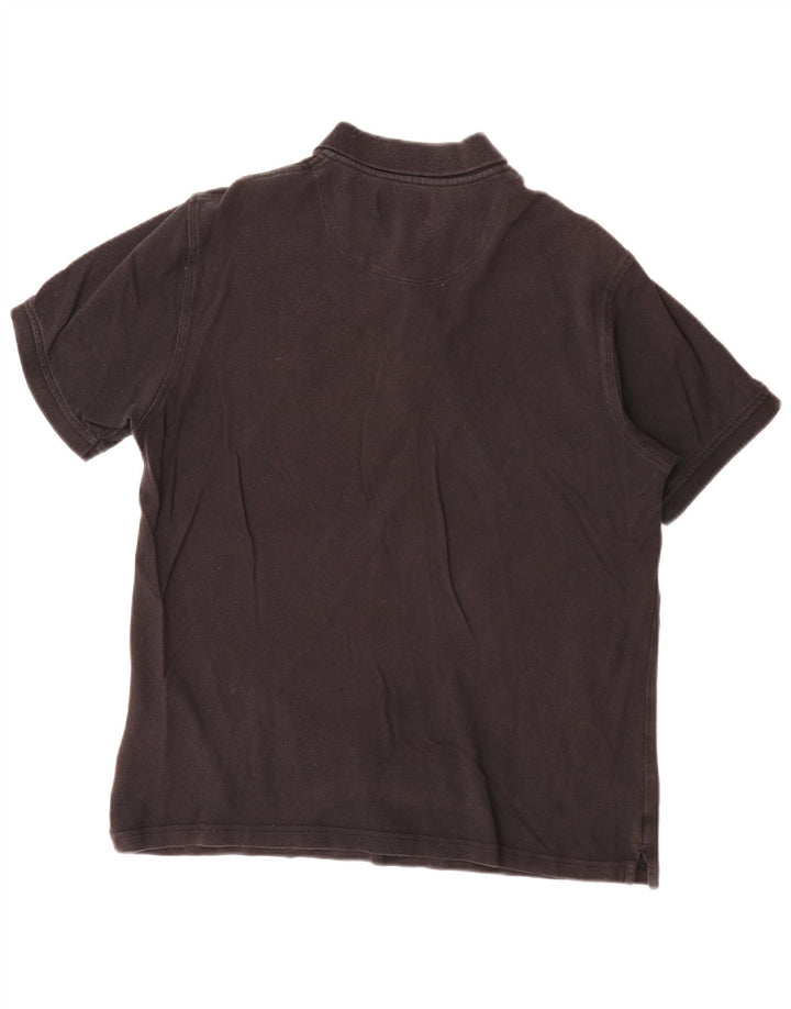 Ανδρικό πουκάμισο πόλο Lyle & Scott XL Μαύρο βαμβακερό
