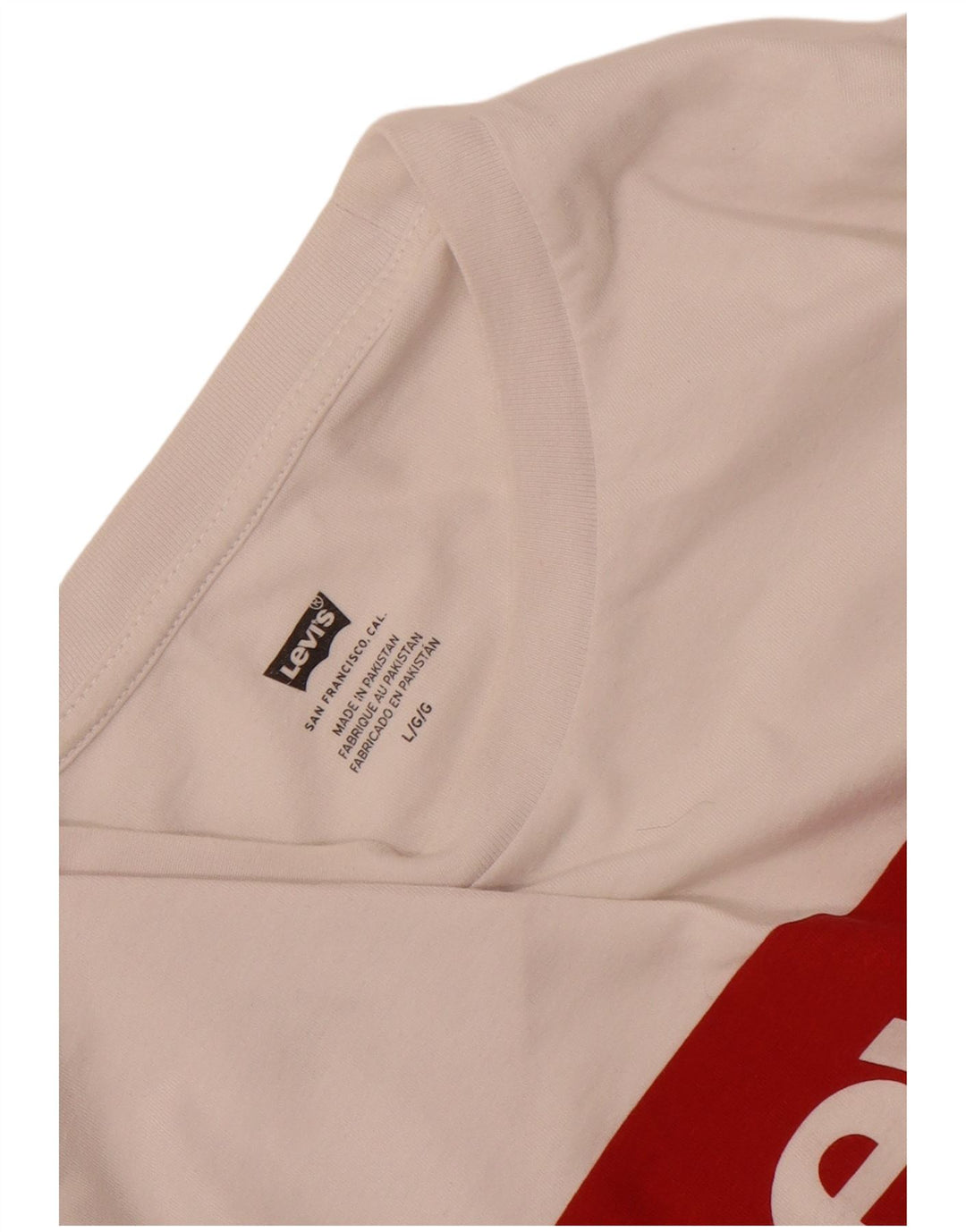 Ανδρικό γραφικό T-Shirt Levi's Top Large White