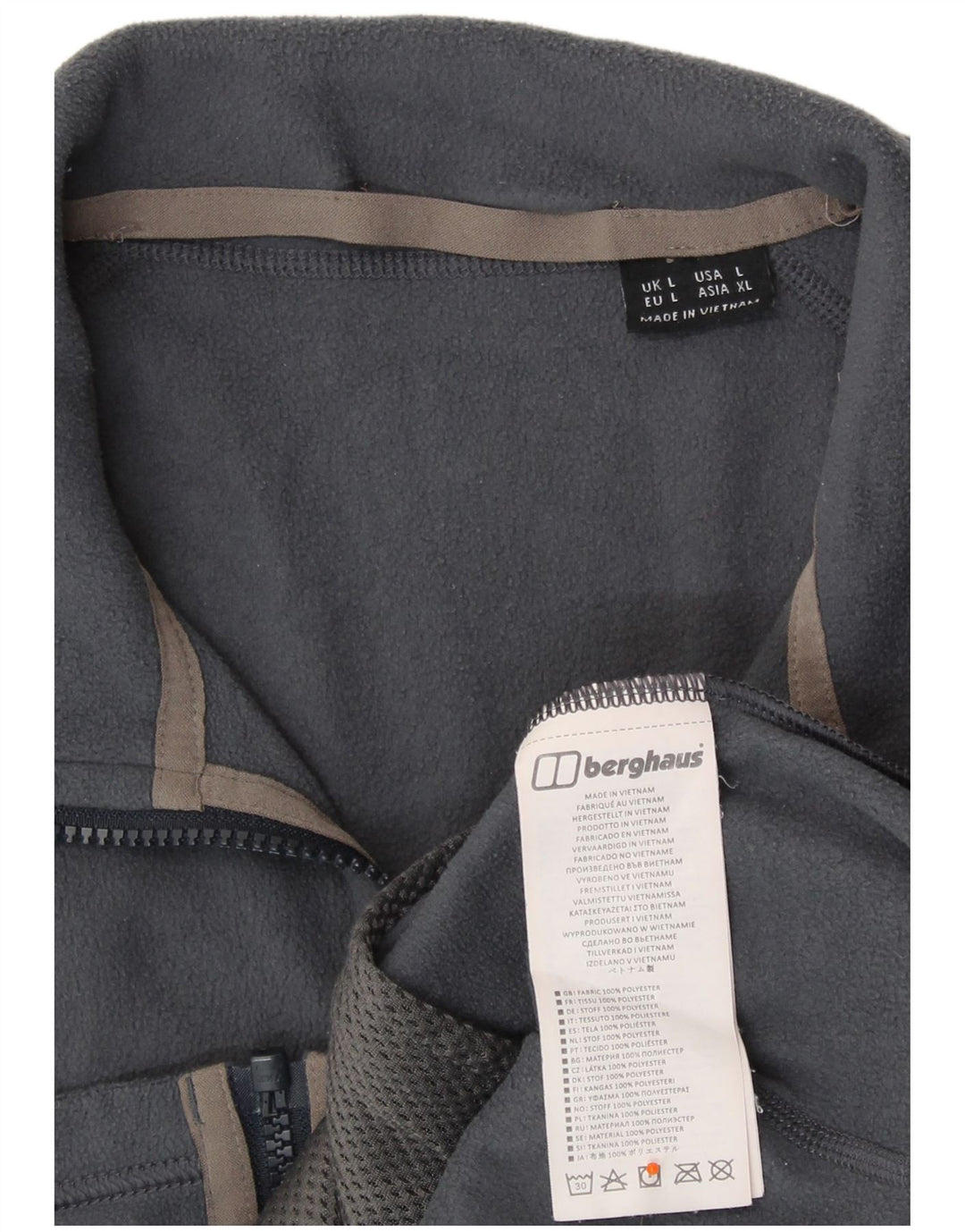 Ανδρικό μπουφάν BERGHAUS Fleece UK 40 Large Grey Polyester