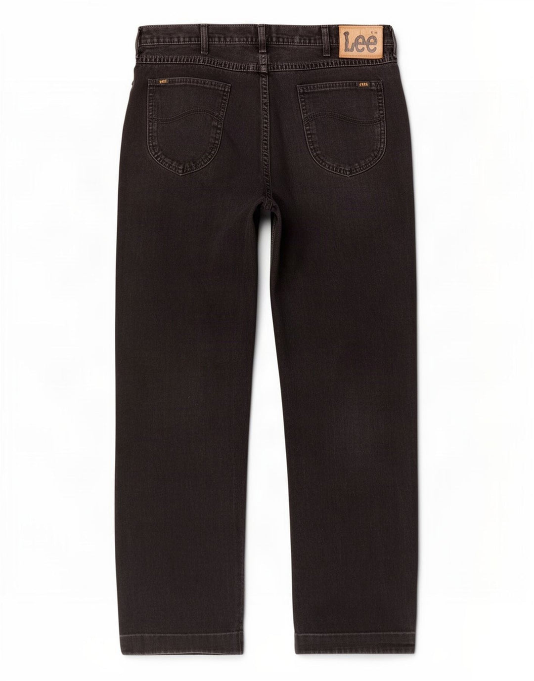 Lee Mens Straight Jeans W36 L28 Μαύρο βαμβακερό