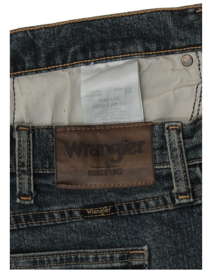 Ανδρικό τζιν ίσιο Wrangler Regular Fit W40 L30 Μπλε βαμβακερό