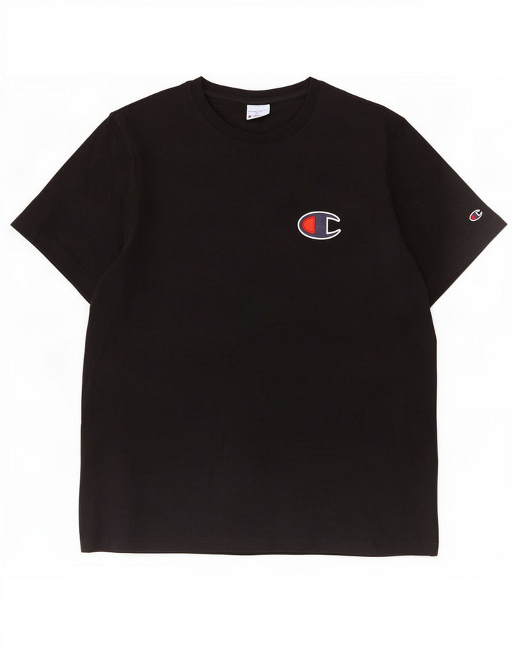 Ανδρικό T-Shirt Champion Graphic Top 2XL Μαύρο