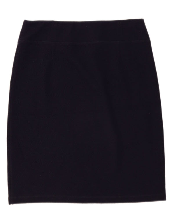 White Stuff Γυναικεία ίσια φούστα UK 14 Large W36 Navy Blue Polyester