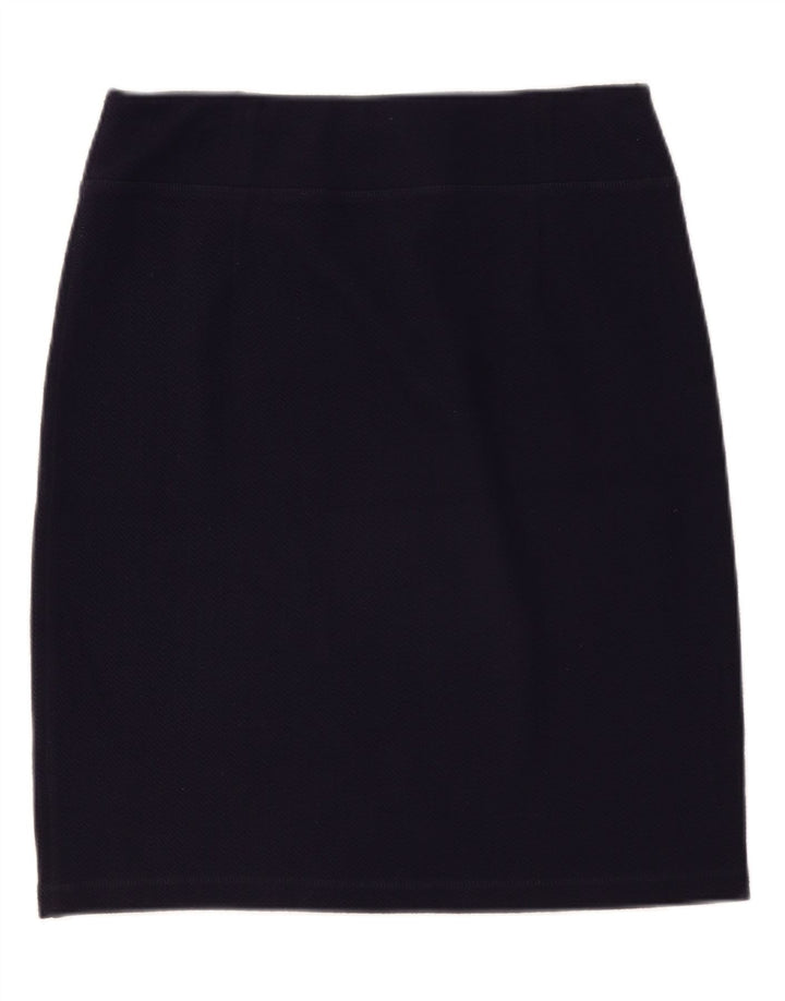 White Stuff Γυναικεία ίσια φούστα UK 14 Large W36 Navy Blue Polyester