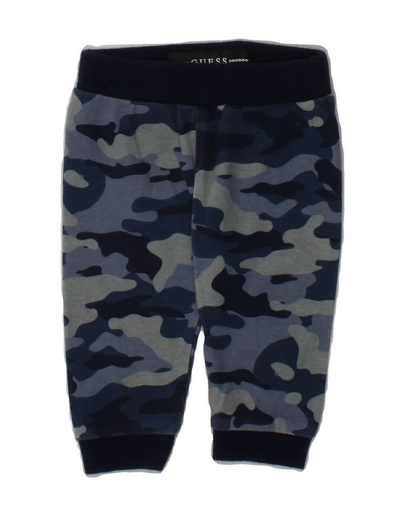 GUESS Baby Boys Tracksuit Trousers 0-3 Months  Navy Blue Camouflage Vintage Guess and Second-Hand Guess from Messina Hembry 