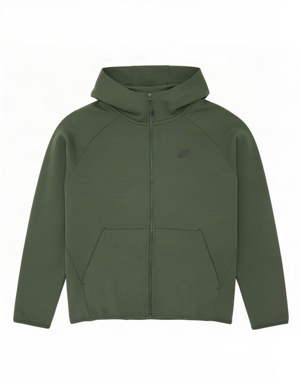 Ανδρικό πουλόβερ Nike με φερμουάρ XL πράσινο βαμβακερό