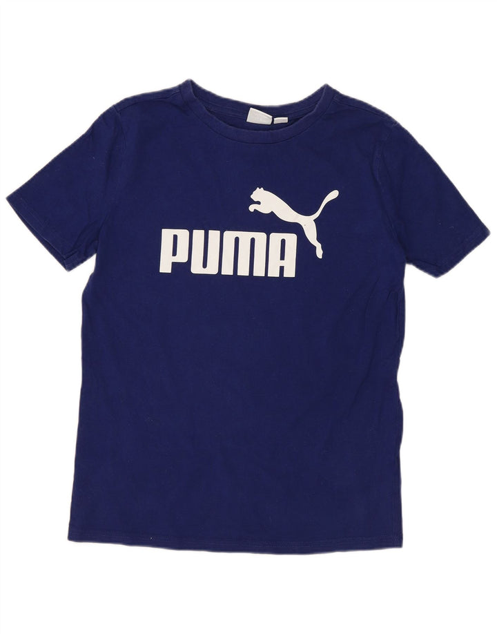 Μπλουζάκι Puma Boys Graphic T-Shirt 10-11 ετών μεσαίο μπλε βαμβακερό