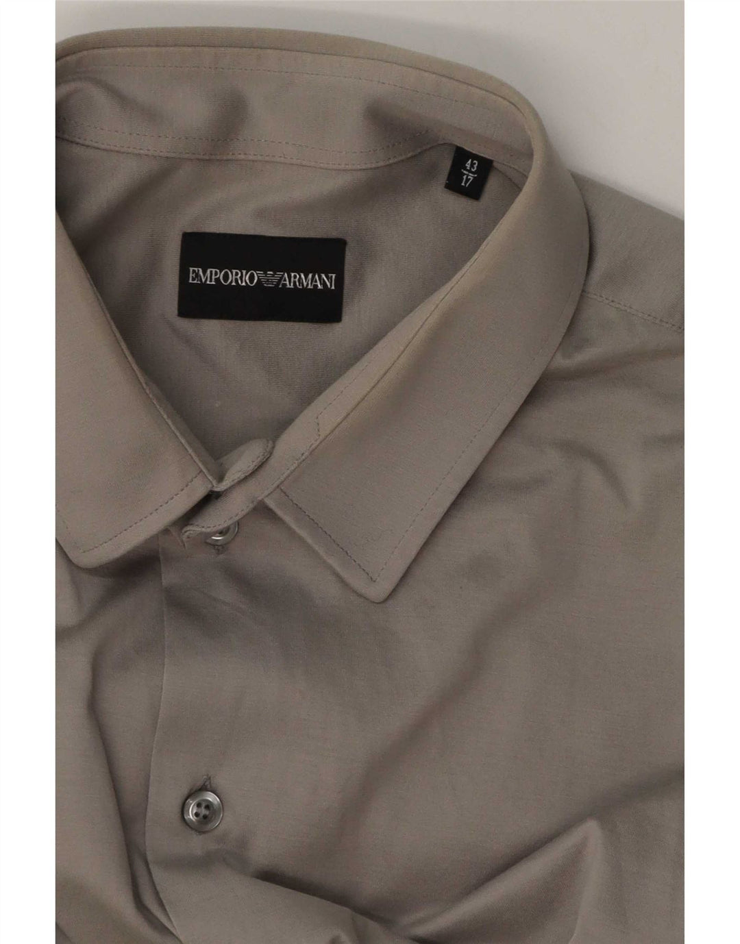 Ανδρικό πουκάμισο Emporio Armani Μέγεθος 43 17 XL Γκρι