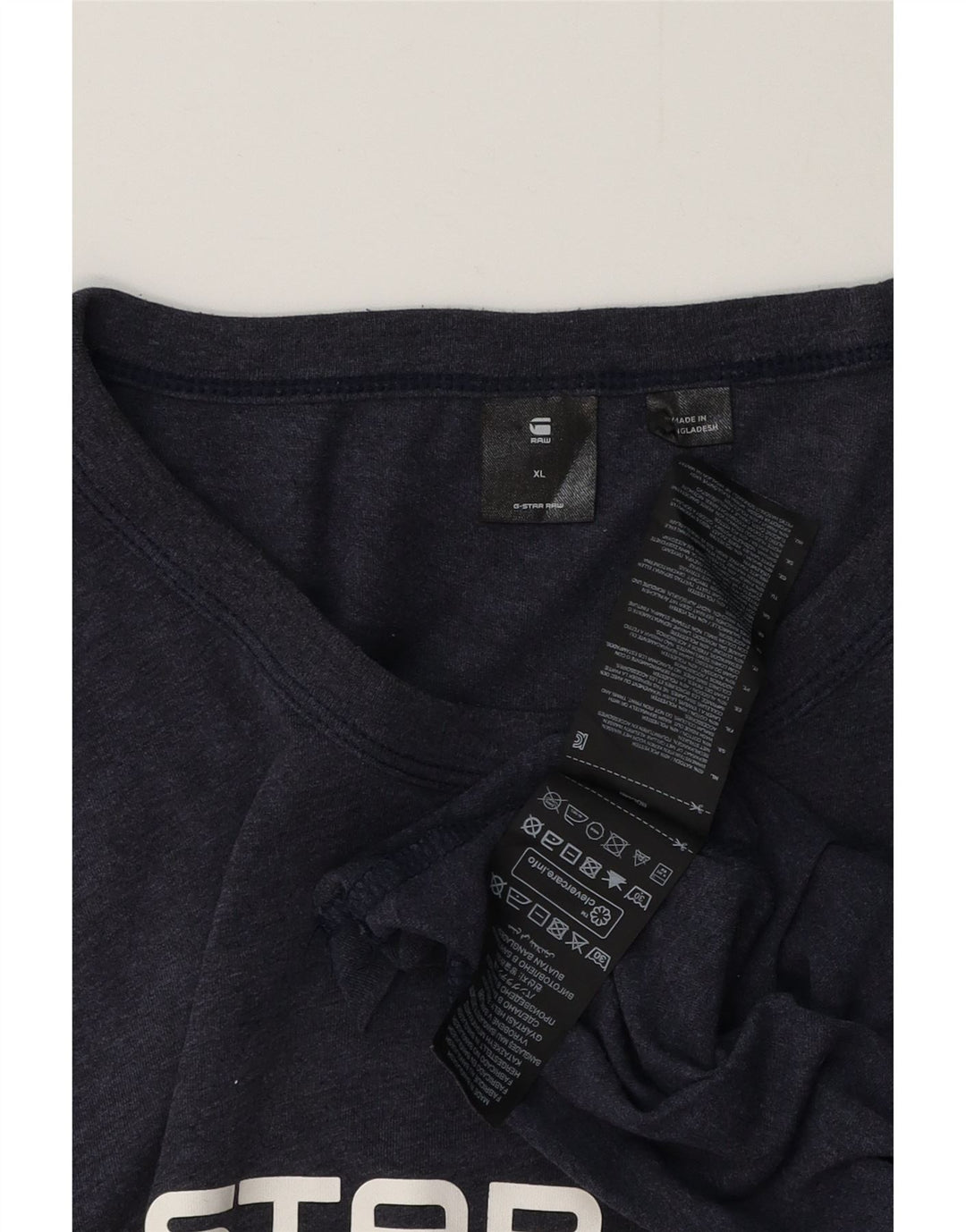 Ανδρικό γραφικό T-Shirt G-STAR Top XL Navy Blue Cotton