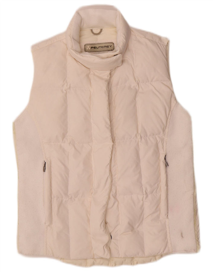 PEUTEREY Γυναικείο Gilet με επένδυση EU 42 Large White Nylon