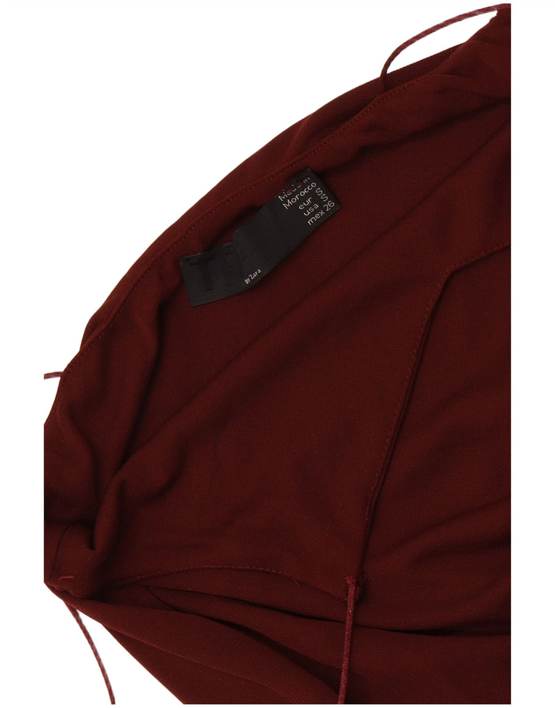 Zara Γυναικείο Slip Dress UK 8 Small Maroon