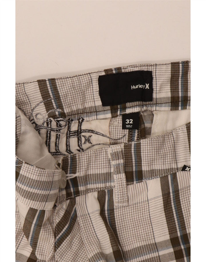 Ανδρικό σορτς chino Hurley W32 μεσαίο γκρι Check