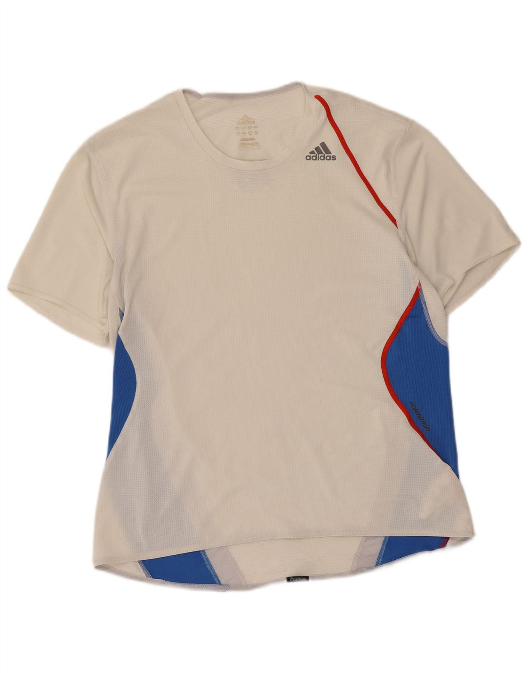 Ανδρικό T-Shirt Adidas Top Large White Colourblock Polyester