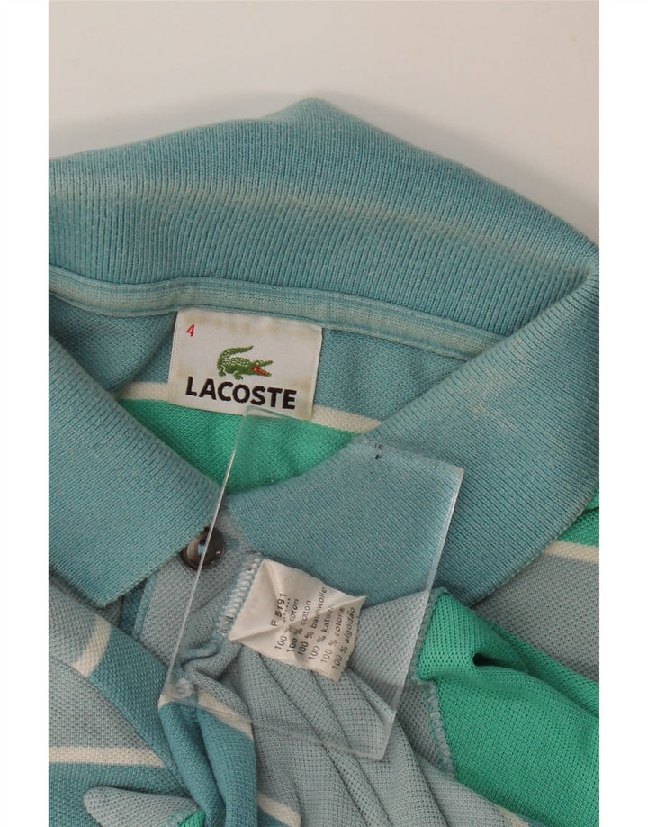 Ανδρικό μπλουζάκι ράγκμπι πόλο Lacoste, Μέγεθος 4, Βαμβακερό μεσαίο πράσινο ριγέ