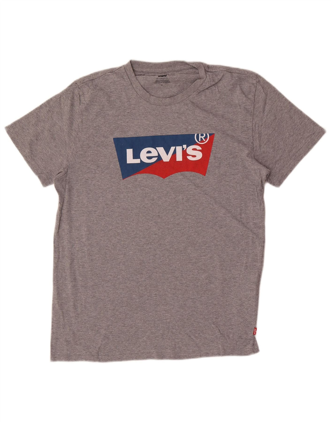 Ανδρικό γραφικό T-Shirt Levi's Top Βαμβακερό με μεσαίο γκρι χρώμα