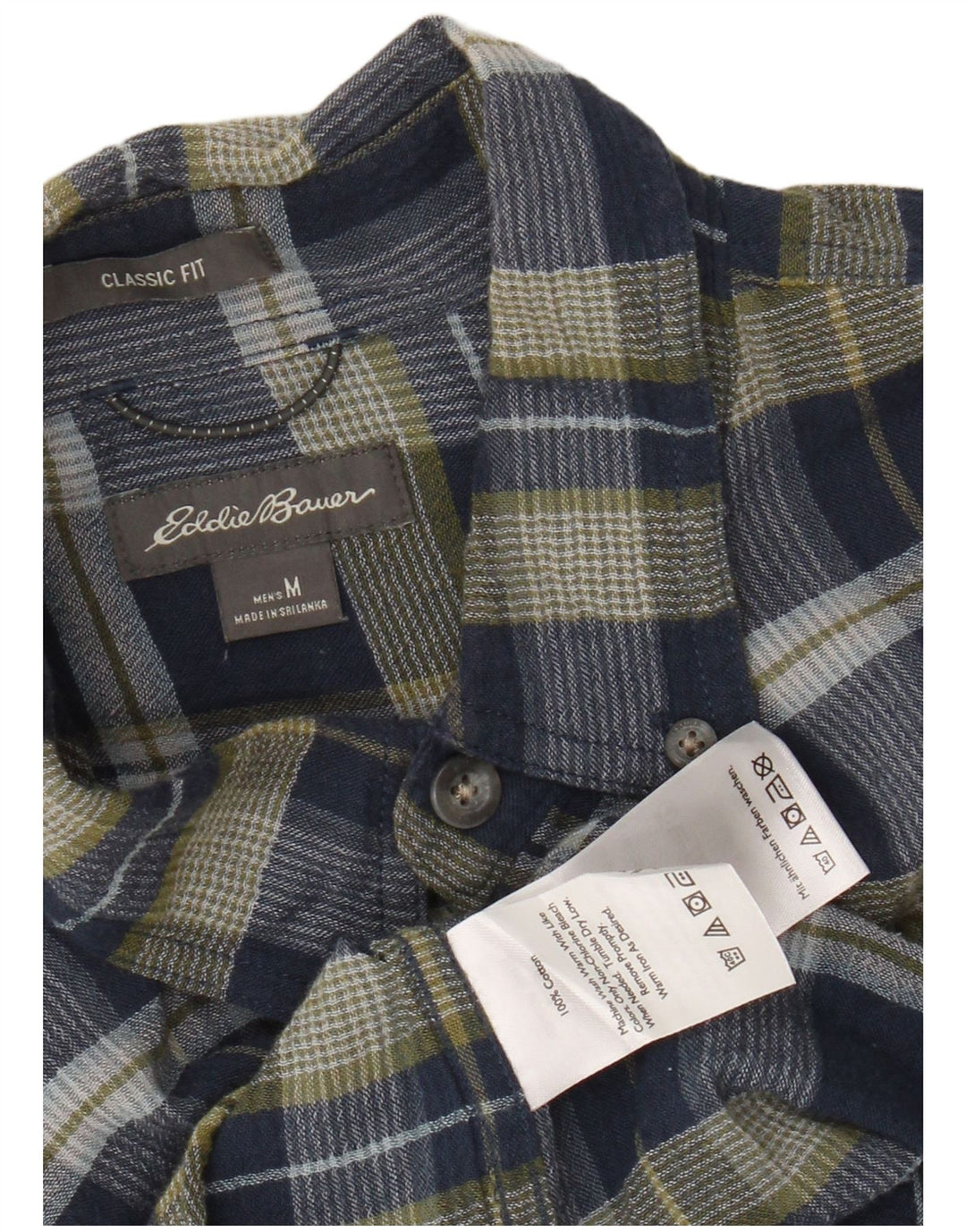 EDDIE BAUER Ανδρικό φανελένιο πουκάμισο σε κλασική εφαρμογή, μεσαίο μπλε ναυτικό, βαμβακερό